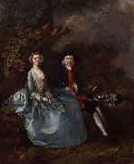 Thomas Gainsborough Portrait of Sarah Kirby and John Joshua Kirby oil painting reproduction